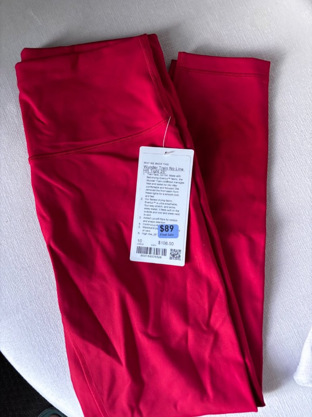Lululemon Wunder Train No Line HR Tight 25"
